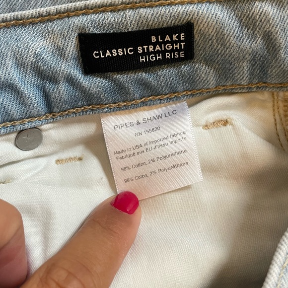 Veronica Beard High Rise Light Wash Jeans - Picture 3 of 5